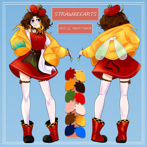 Fully rendered character sheet