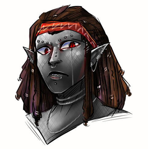 Gajeel Sketch w/colour